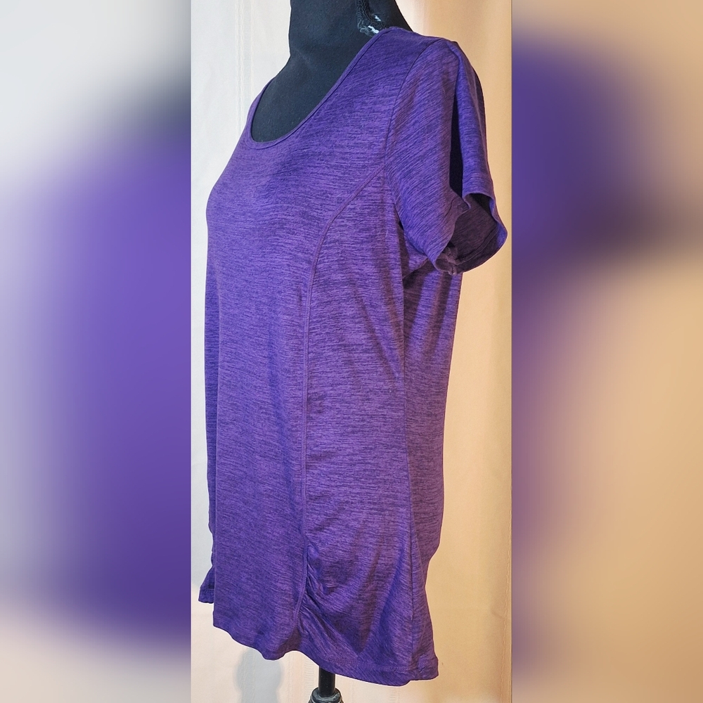 GAIAM Purple Short Sleeve Tee - Picture 3 of 6